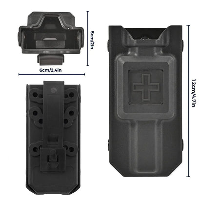 Outdoor EMT Tourniquet Storage Pouch - Nylon Medical Gear Holder for Molle Survival Kits
