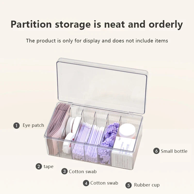 Large Capacity Eyelash Tool Storage Box: Extension Tweezer Case for Cosmetic Makeup Tools - Essential Lash Accessories Organizer