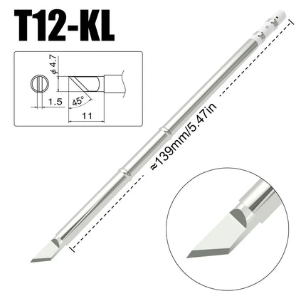 T12 Soldering Iron Tips - Universal Replacement Tips for Hakko FX951 FX-950 Welding Stations