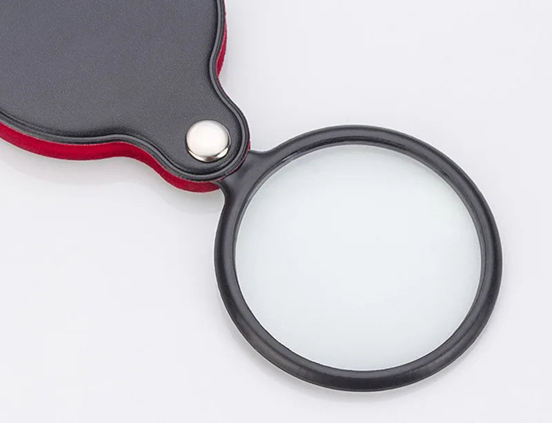 10X Folding Magnifier – Portable Handheld Loupe for Jewelry & Reading, Mini Pocket Lens for Elderly (50/60/70mm)