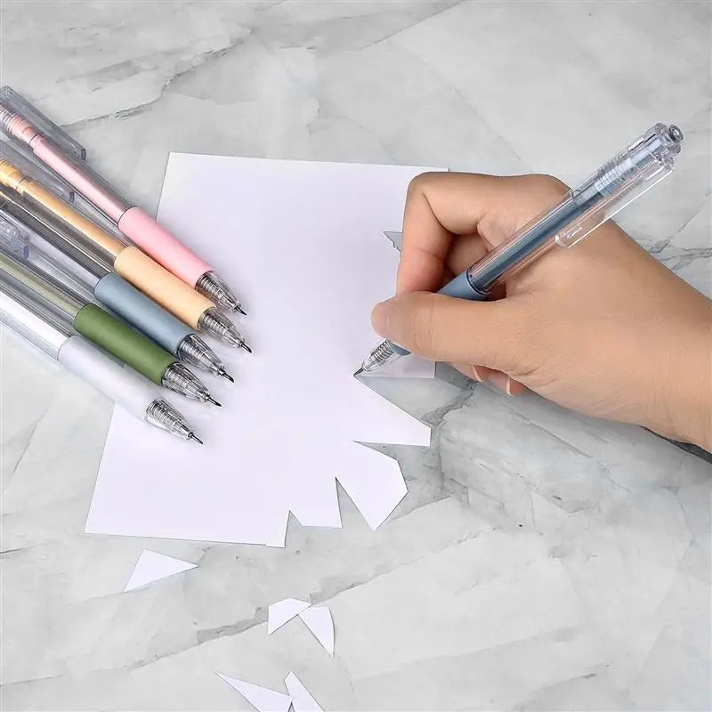 2+6Pcs Art Utility Knife Set: Precision Cutting Tool with Paper Cut Knife Pen Refills - Scrapbooking and DIY Craft Supplies