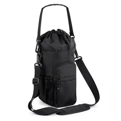 Insulated Water Bottle Holder with Strap – Carrier Sling Bag for 16oz, 32oz, 40oz & 64oz Bottles