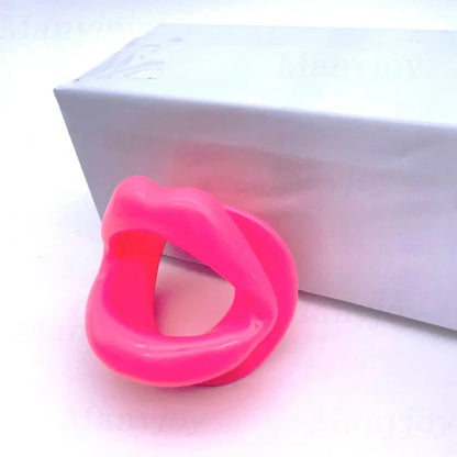 Soft Silicone Dog Bone Ball Gag – Open Mouth BDSM Bondage Harness, Adult Sex Toy for Women