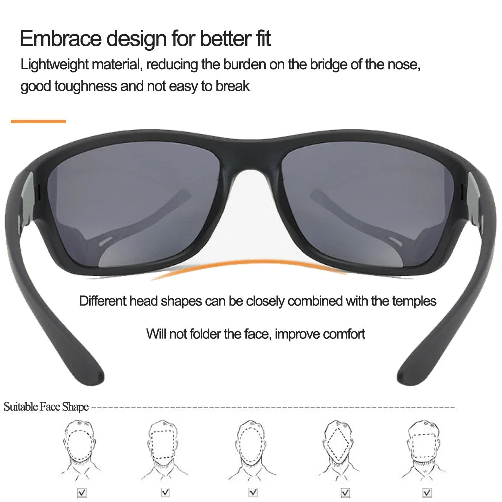 NEWBOLER Polarized Fishing Sunglasses: Men's Driving Shades for Hiking & Fishing - Classic Sun UV400 Eyewear
