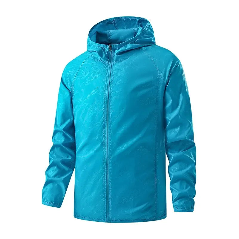 LNGXO Waterproof Hiking Jackets for Men & Women – Sun Protection Windbreaker, Camping, Climbing, and Outdoor Rain Coat, Unisex Portable Gear