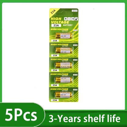 12V A23 Battery Pack - 23A Alkaline Batteries for Doorbells Remote Controls & Electronic Toys