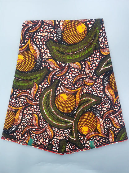 African Real Wax Ankara Fabric - 100% Cotton 6 Yards Nigerian Print Party Dress Sewing Material