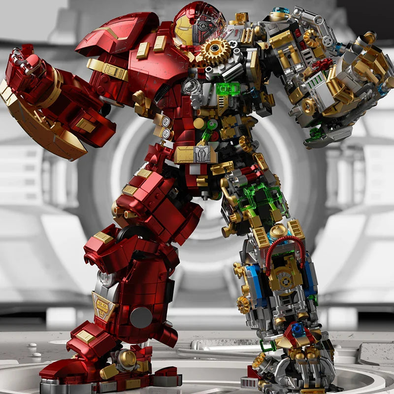 2700+pcs Iron Heroes Building Blocks – Buster Mech Action Figures DIY Brick Set, Collectible Toys for Boys & Adults