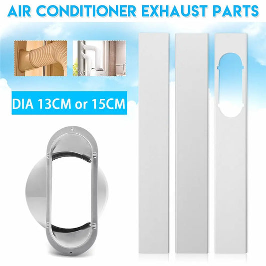 Portable Adjustable Window Kit - Sliding Plate Adapter for Air Conditioner Exhaust Hose & Vent Connector Accessories