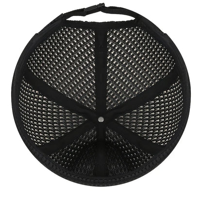 Outdoor Sport Mesh Cap - Breathable Adjustable Summer Hip-Hop Cycling Docker Beanie Hat