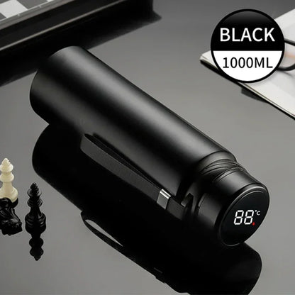 1000ML Smart Thermos Bottle - Temperature Display Vacuum Flask for Hot & Cold Water, Tea and Coffee