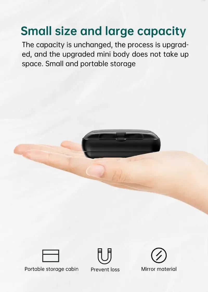 Original M19 Wireless Bluetooth Headset – LED Display Earbuds with Mic for iPhone & Xiaomi TWS Earphones