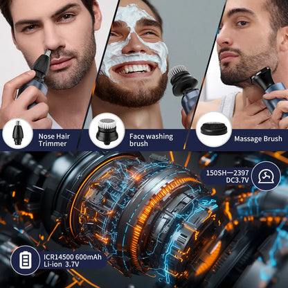 Sejoy Electric Razor for Men – 3-Blade Foil Shaver with 7500 RPM High-Speed Motor & Digital Power Display