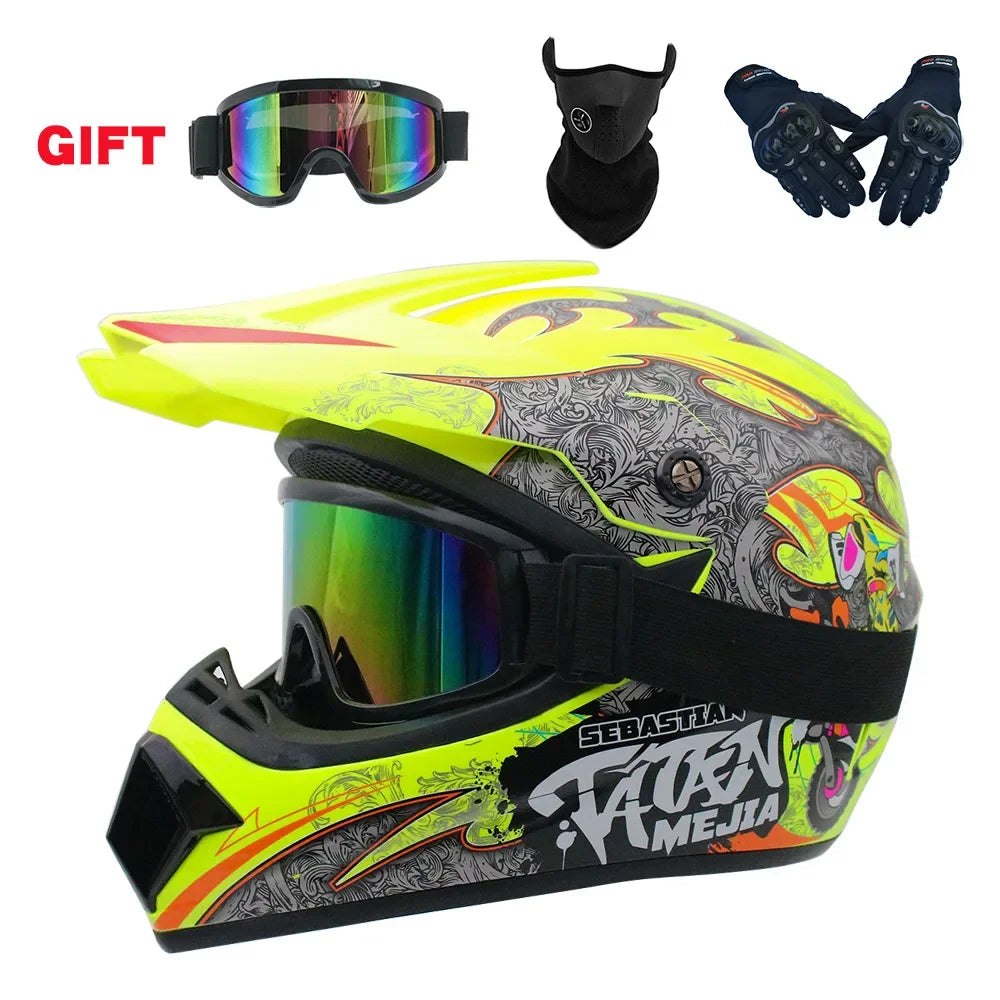 Full Face Off-Road Motorcycle Helmet – Downhill AM DH Cross Motocross Capacete Casco   2/2