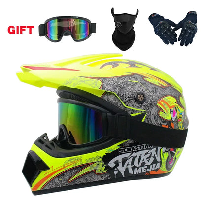 Full Face Off-Road Motorcycle Helmet – Downhill AM DH Cross Motocross Capacete Casco   2/2