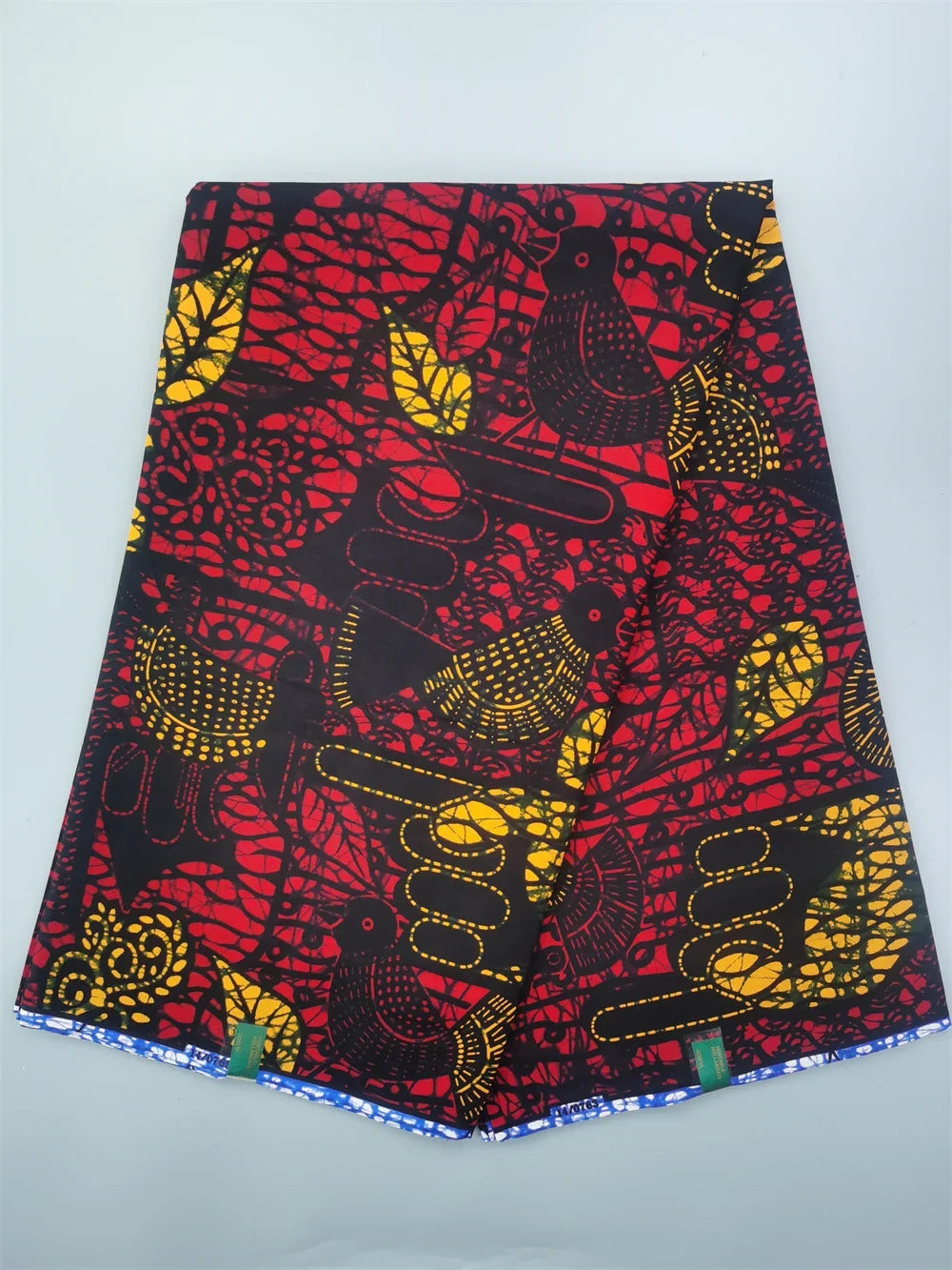 African Real Wax Ankara Fabric - 100% Cotton 6 Yards Nigerian Print Party Dress Sewing Material