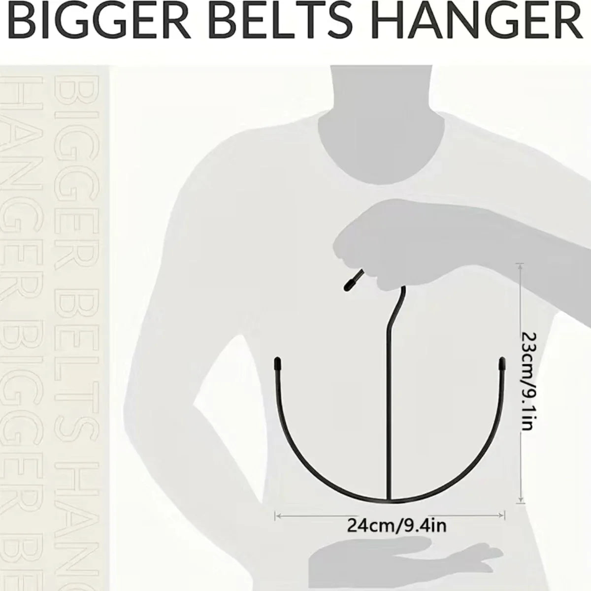 Large Capacity 1-Piece Belt and Tie Organizer Rack - Multipurpose Wardrobe Storage Hook for Scarves, Vests, and Hats