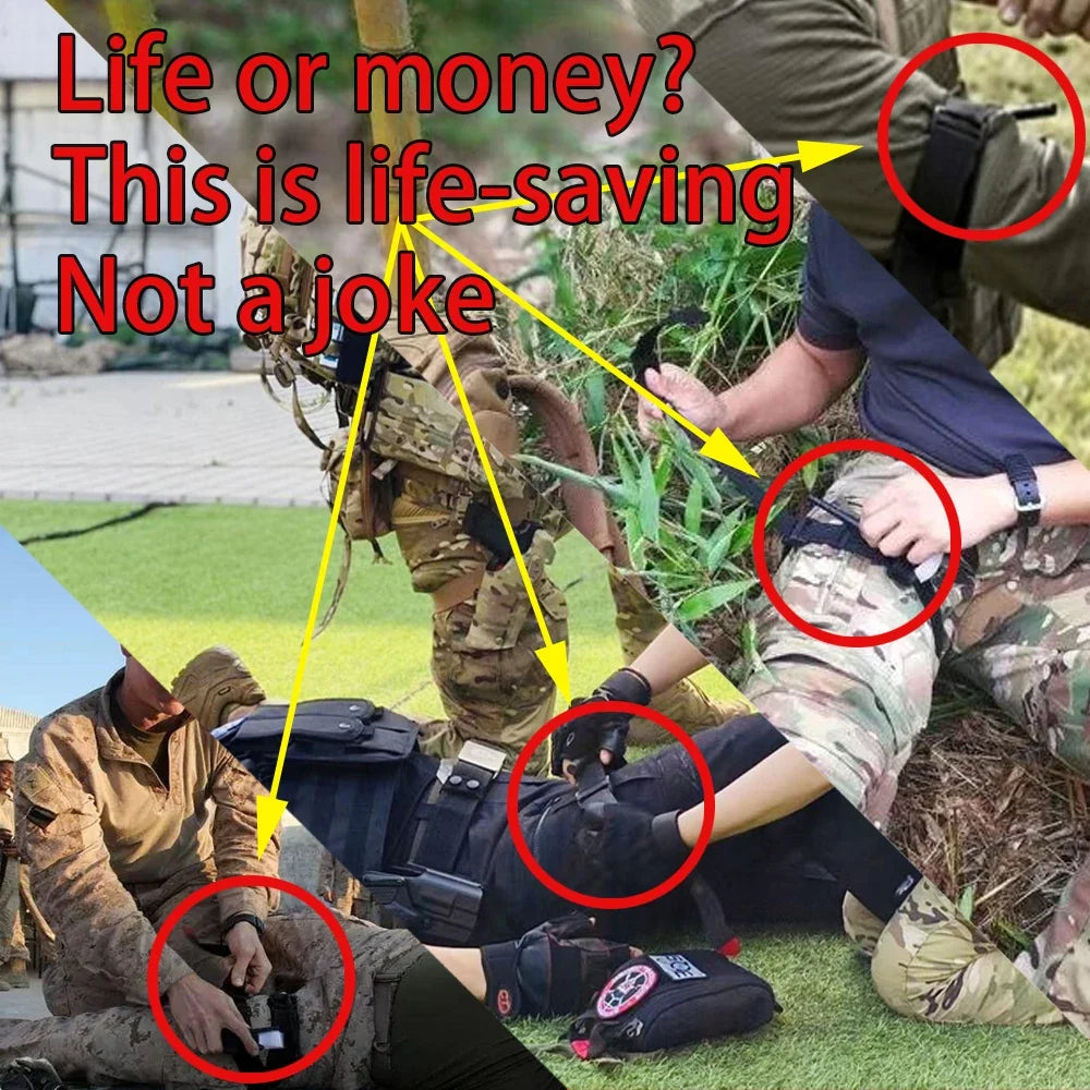 Tactical IFAK First Aid Kit - MOLLE Survival Pouch with 18-Piece EMT Emergency Supplies for Camping Outdoors