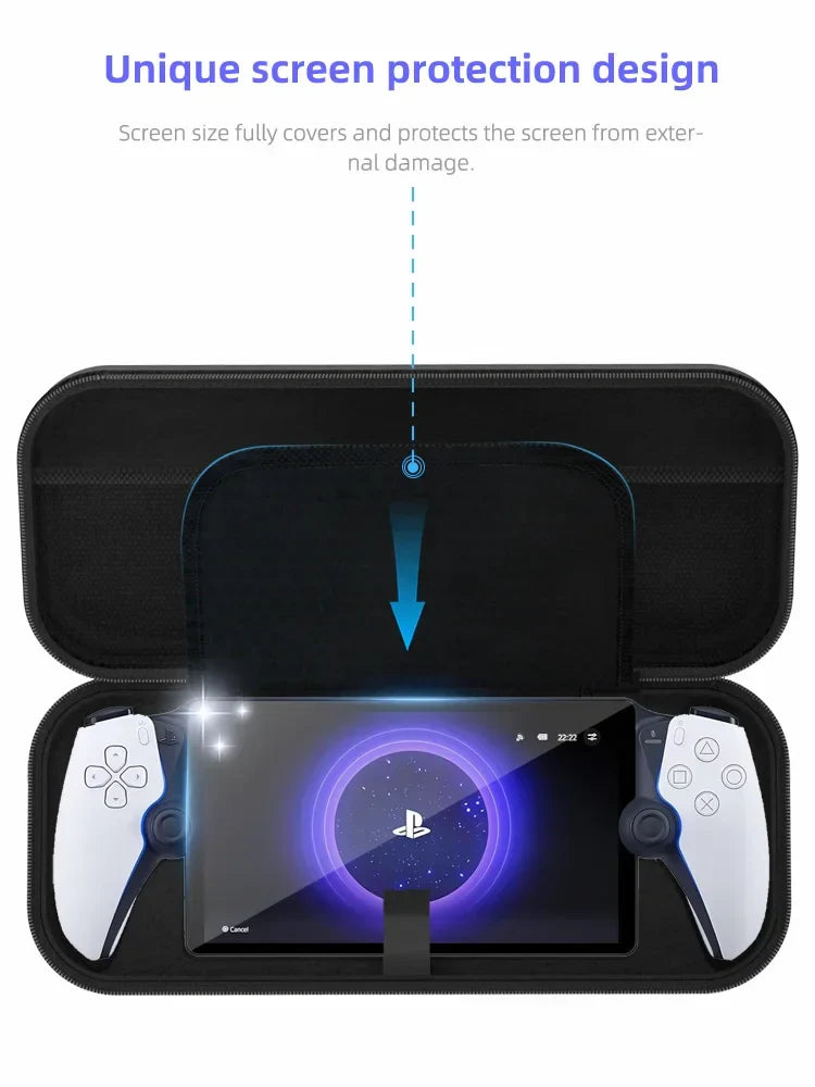 EVA Protective Case for PS Portal Game Console – Portable Shockproof Storage Handbag Box, Travel Accessories