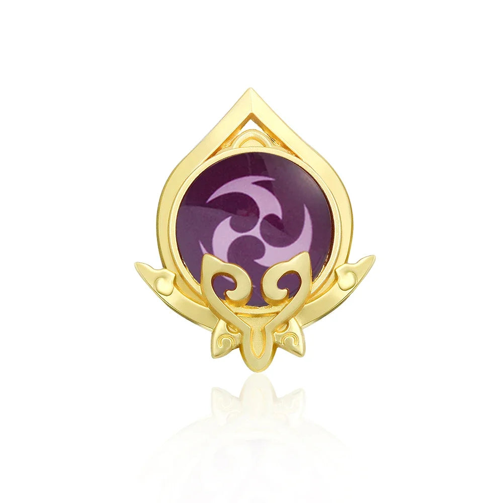 Genshin Impact Sumeru Vision Brooch Pins - Tighnari Collei Dori Nilou Element Badge Cosplay Lapel