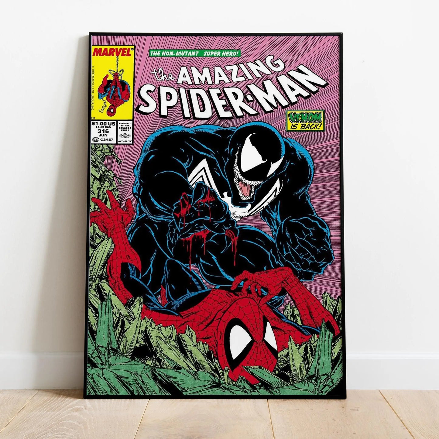 Spider-Man Comic Book Covers Poster - Comic Print Wall Art Gift for Superhero Fans