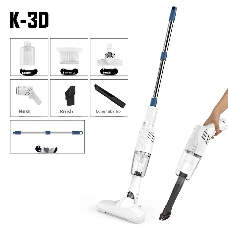 HOMEFISH Handheld Vacuum Cleaner - Portable Cordless Strong Suction Multi-Function Home & Car Cleaning Vacuum