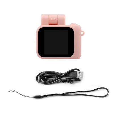 Y4000 Mini HD Camera - 1080P Portable Video Recorder with LCD Screen, Flash Light, Battery Dock & Retro Kids Digital Camera