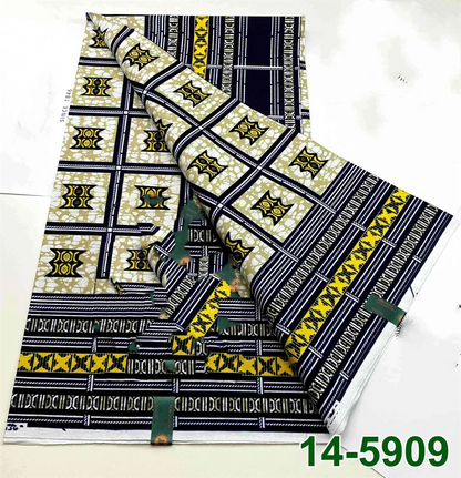 Latest Style Ankara Wax Print Fabric - 100% Cotton High Quality Soft African Real Wax Material