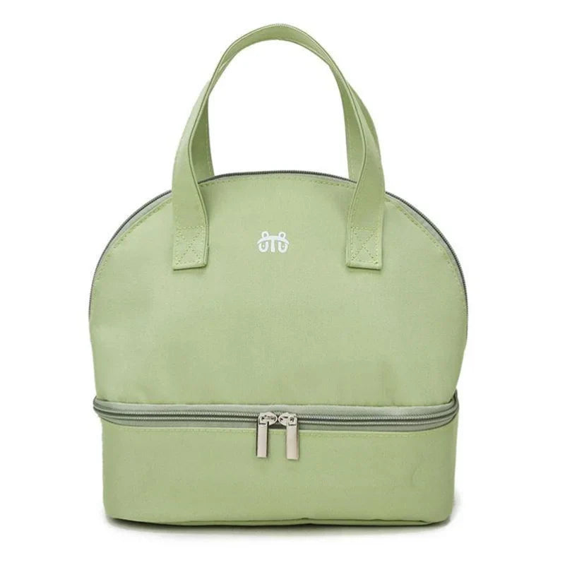 Insulated Double-Layer Mommy Bag — Large Capacity Travel & Picnic Baby Food Handbag