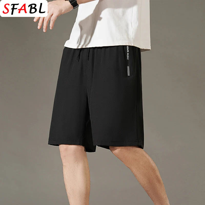 Men's Summer Beach Shorts – Quick-Drying, Breathable Elastic Fitness & Running Casual Shorts