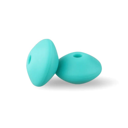 12mm Silicone Lentil Abacus Beads 50/100PCS – DIY Loose Focal Beads for Jewelry, Bracelets, Necklaces & Keychains