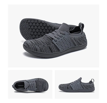 HOBIBEAR Wide Toe Barefoot Shoes – Minimalist Walking Sneakers for Men & Women, Zero Drop Sole, Breathable Mesh