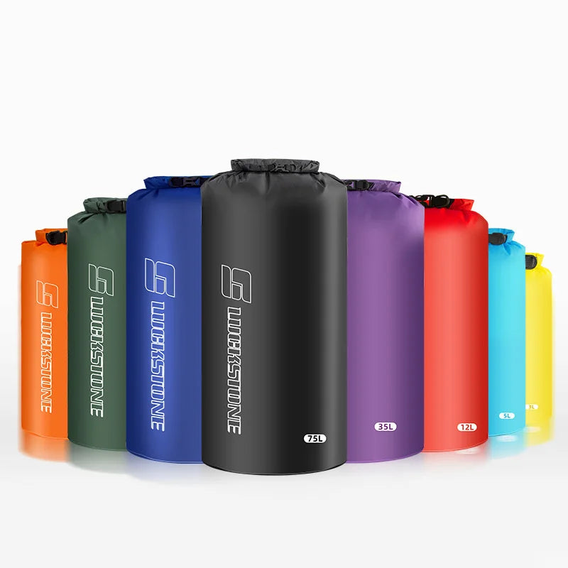 Ultralight Waterproof Dry Bag - 3L/8L/12L/15L/25L/35L/75L Storage Sack for Camping, Boating, Hiking & Rafting