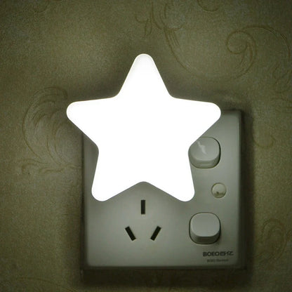 LED Star Night Light – EU/US Plug Night Lamp for Bedroom, Baby Room, Living Room & Home Decoration Lighting