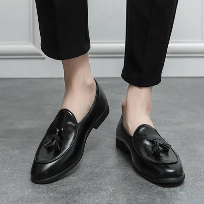 Men’s Formal Tassel Loafers - Classic Slip-On Business & Dress Shoes