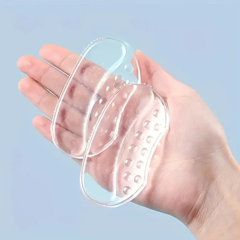 Silicone Heel Grips Cushions — Anti-Slip Heel Pads for Women & Men, Comfort Inserts Foot Care Protectors