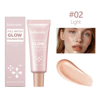 Glow Foundation Illuminator - Lightweight Moisturizing Glotion Natural Radiance Enhancer Multi-Purpose Highlighter Base