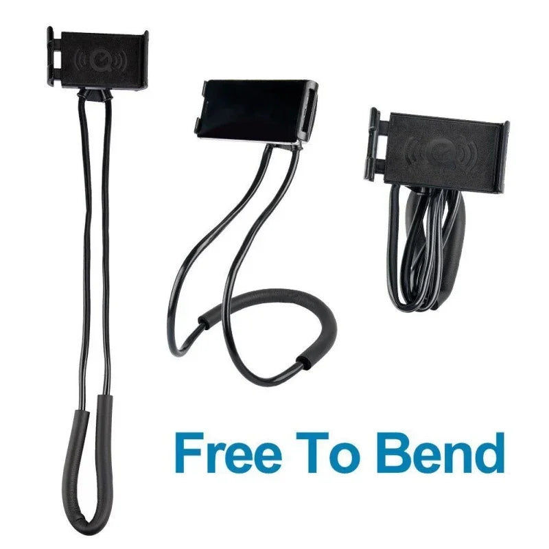 Flexible Neck Phone Holder - 360° Hands-Free Lazy Bracket Stand for iPhone, Samsung & Xiaomi