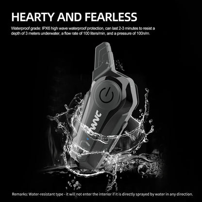 1/2 X1 Bluetooth Motorcycle Helmet Intercom Headset – 1000M Wireless Intercom for 2 Riders, Hands-Free Moto Interphone Call
