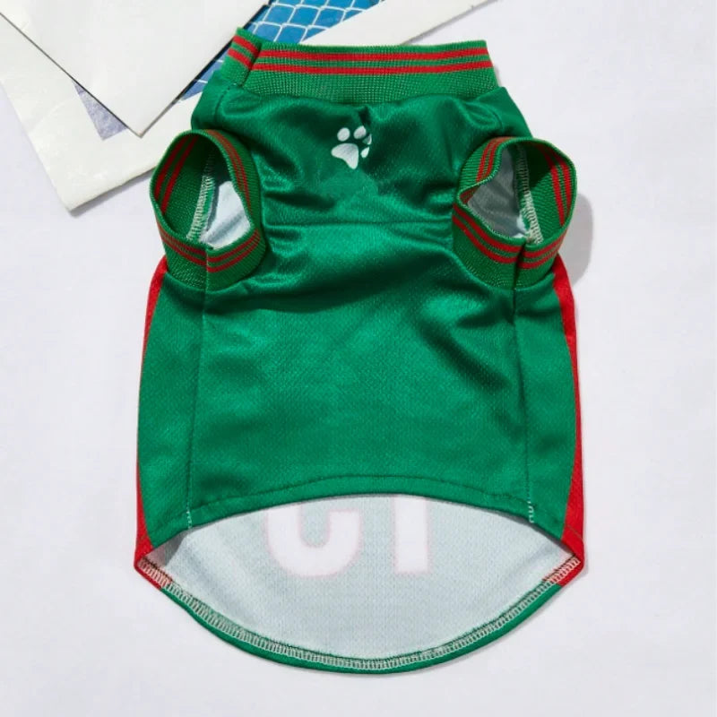 Breathable Mesh Dog Shirt - Sport Basketball Jersey Clothing for Small Large Dogs Cats Puppy Summer Apparel