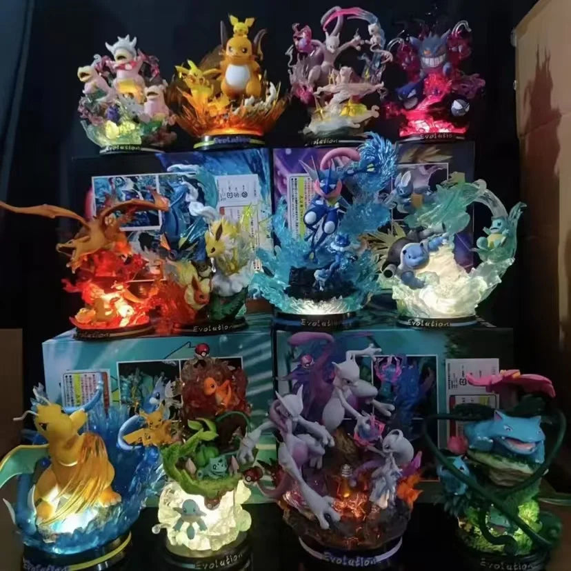 Pokémon Blind Box Figures - Random PVC Anime Collectible Toys Featuring Pikachu, Charizard, Mewtwo & Eevee Surprise Gifts for Fans