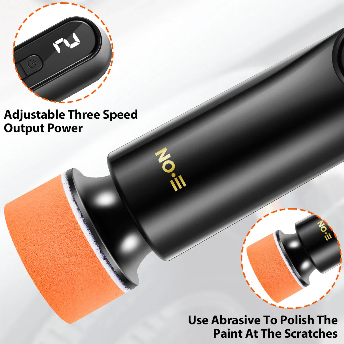 Handheld Wireless Car Polisher | Polishing & Waxing Machine Power Tool for Car Body Cleaning & Repair