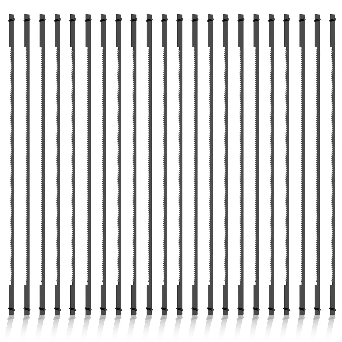 22Pcs Coping Saw Blades - 6-1/2 Inch 24TPI High Carbon Steel Replacement Blades for Wood, Plastic & Metal Cutting