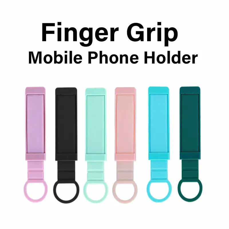 Universal Wrist Band Cell Phone Bracket: Portable Finger Grip Mobile Phone Holder with Sticked Socket Stand for Xiaomi, iPhone 12, 13, 14