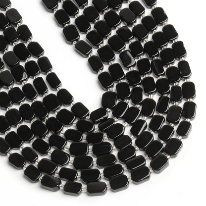 Natural Gemstone Rectangle Beads - 8x12mm Amethyst Citrine Lapis Lazuli Spacer Beads for DIY Jewelry Making & Bracelets