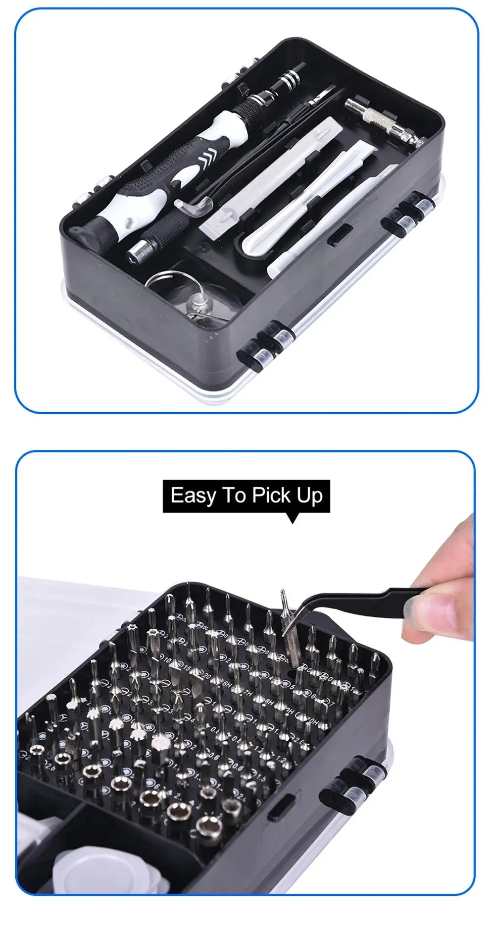 115-in-1 Magnetic Precision Screwdriver Set – Professional Electronics Repair Tools for Laptop, Phone & PC Maintenance