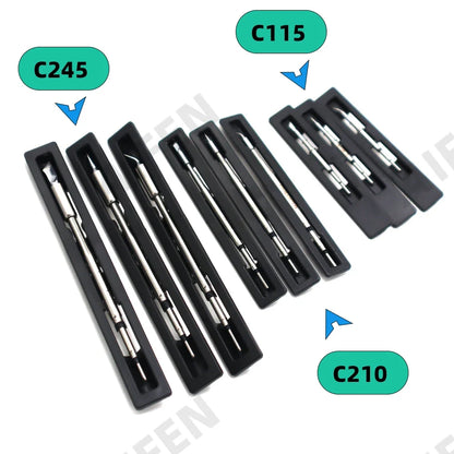 Soldering Iron Tips Replacement - Compatible C115 C210 C245 Tips for JBC Sugon Aifen A9 A9 Pro T21 Stations