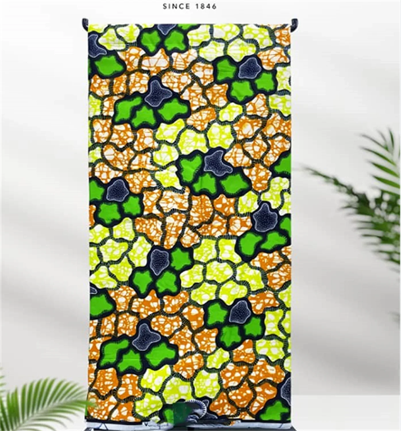 African Real Print Ankara Wax Fabric - Soft 100% Cotton Pagne 6 Yards