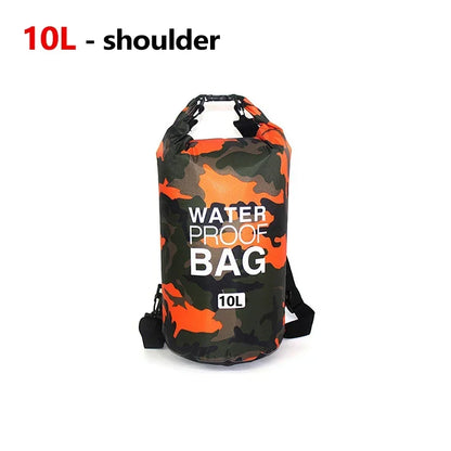 10L/20L Waterproof Dry Bag – Storage Pouch for Swimming, Trekking, Rafting, Boating & Kayaking (Backpack XD117Y)