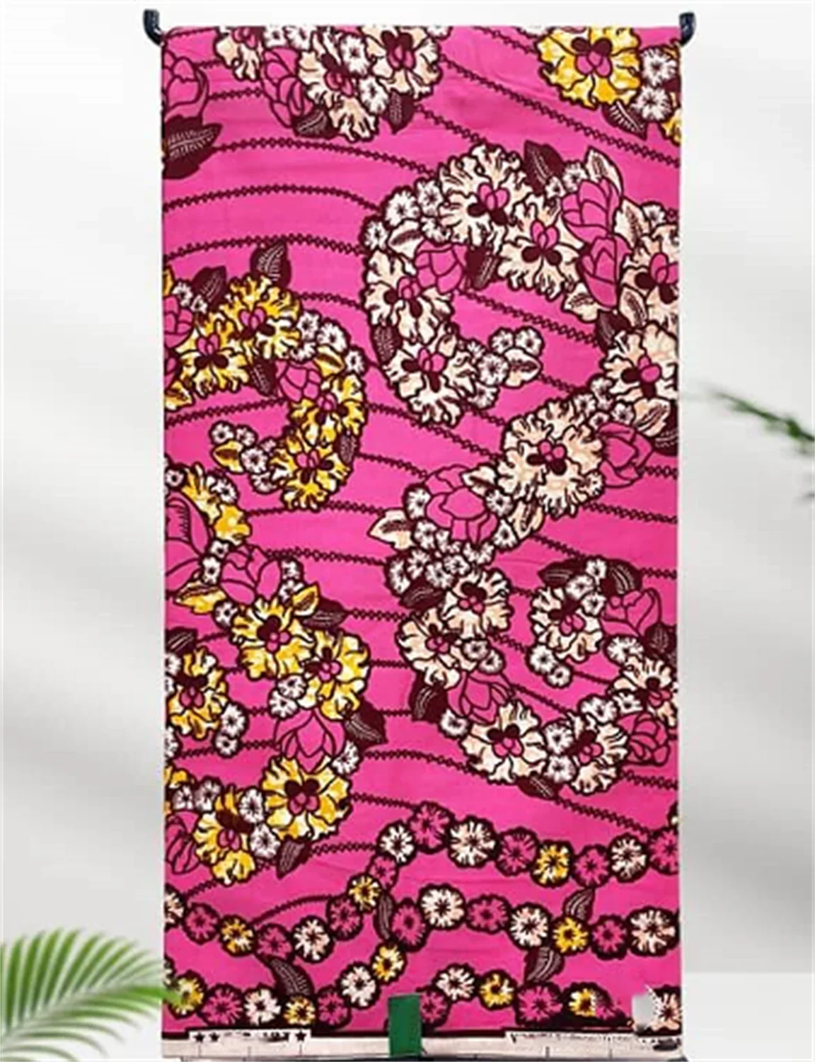 African Real Print Ankara Wax Fabric - Soft 100% Cotton Pagne 6 Yards
